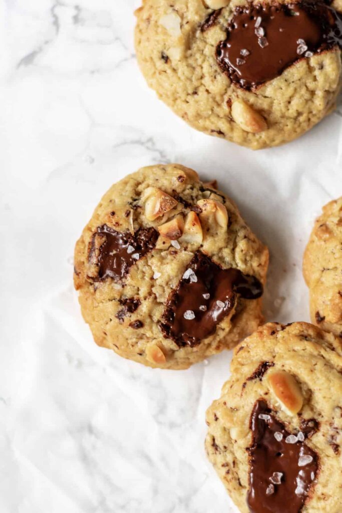 chocolate chip cookies with macadamia nuts