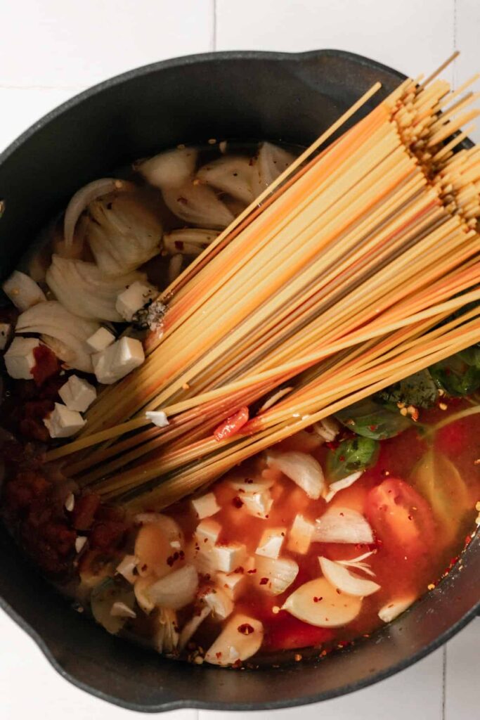 One Pot Feta Pasta Shivani Loves Food