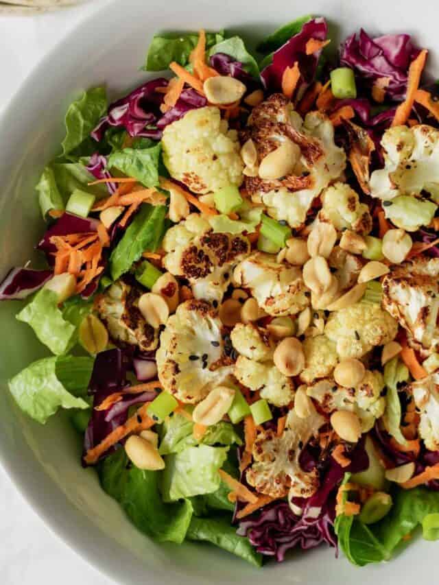 Healthy Roasted Cauliflower Salad