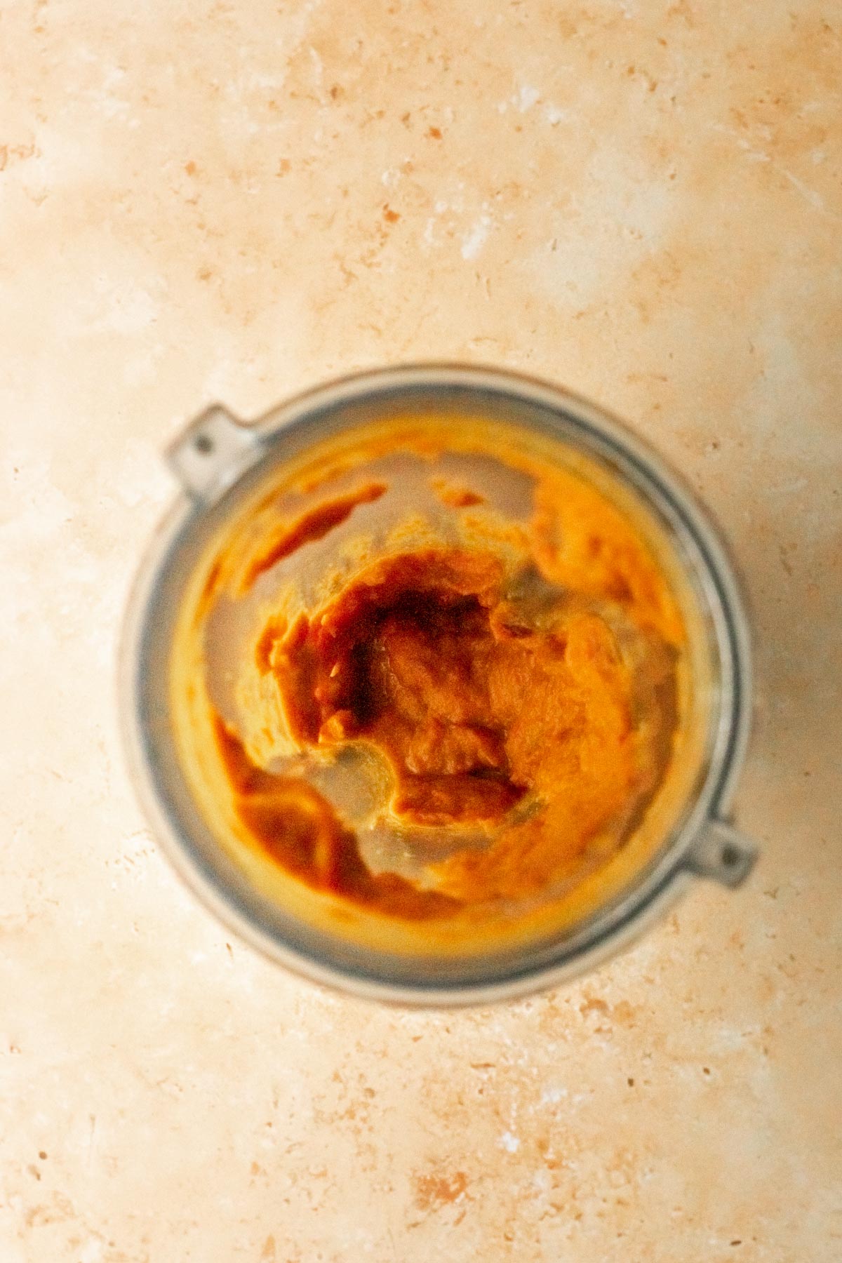 blended curry paste in a blender jar