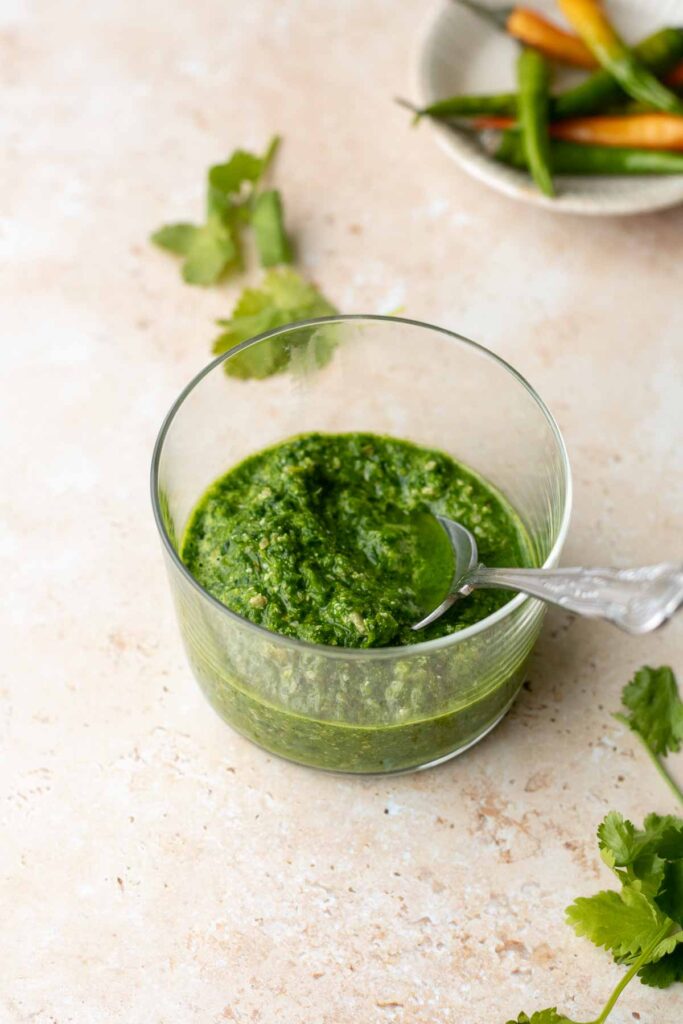Easy Green Coriander Chutney Shivani Loves Food