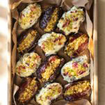 a box of baklava stuffed dates